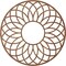 Ekena Millwork Cannes Wood Fretwork Pierced Ceiling Medallion, Walnut, 26"OD x 8 7/8"ID x 3/8"T CMWP26X26X0375CNWA - alternate 2